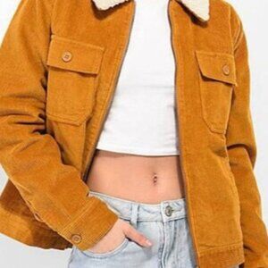 Empyre Tatum Brown Corduroy Jacket Womens Long Sleeve XL